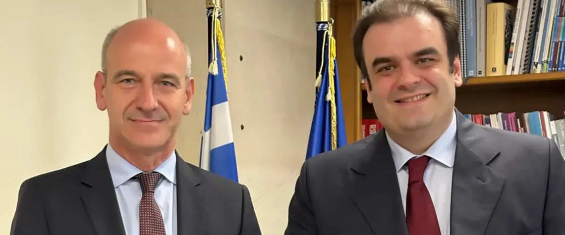 Ο Φώντας Μπαραλιάκος με τον Υπουργό Οικονομικών Κυριάκο Πιερρακάκη