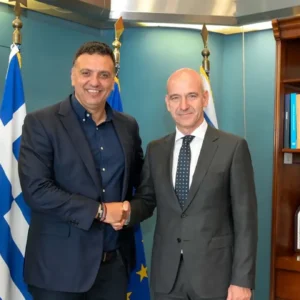 Συνάντηση Φ. Μπαραλιάκου με Β. Κικίλια: Χρηματοδότηση νέου Λιμεναρχείου, Master Plan λιμένων και άδεια υδατοδρομίου Πιερίας
