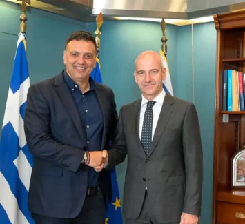 Συνάντηση Φ. Μπαραλιάκου με Β. Κικίλια: Χρηματοδότηση νέου Λιμεναρχείου, Master Plan λιμένων και άδεια υδατοδρομίου Πιερίας