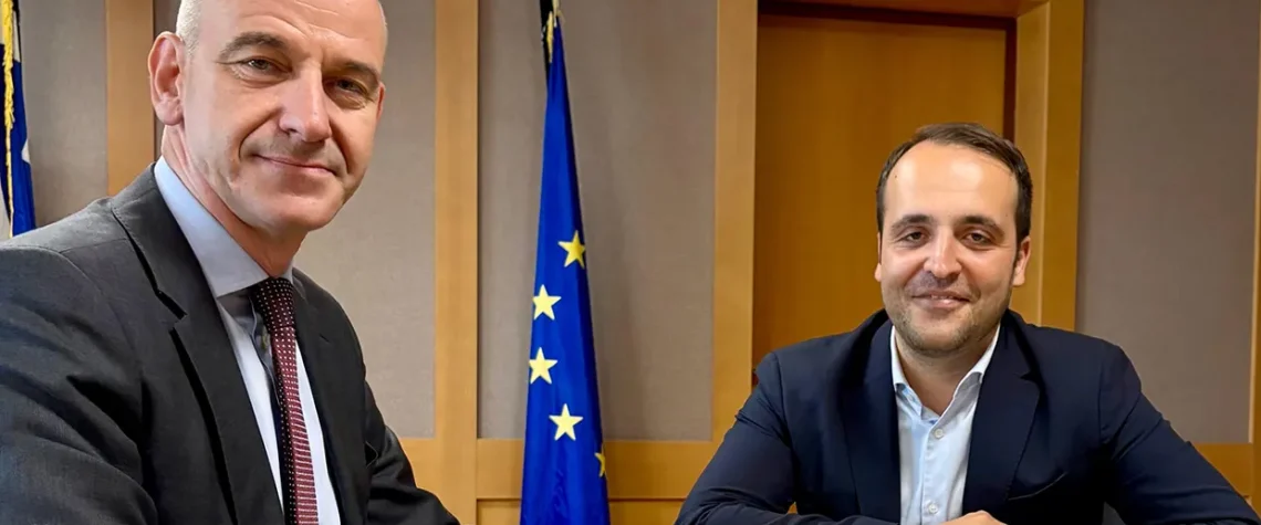 Στον νέο Υφυπουργό Χρ.Δερμεντζόπουλο για τα θέματα του Κτηματολογίου ο Βουλευτης Φώντας Μπαραλιάκος 