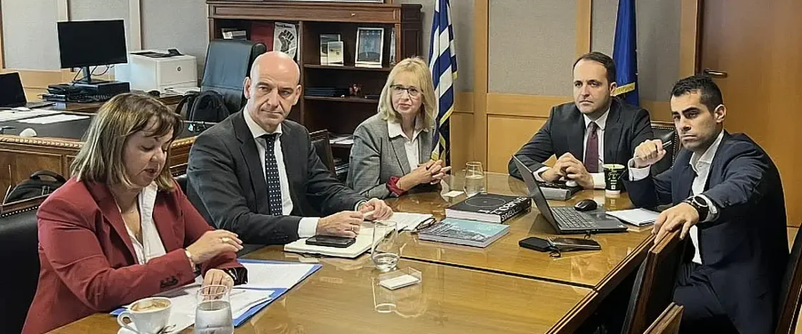 Συνάντηση Μπαραλιάκου, Στρίμπα με τον Υφυπουργό Χρ. Δερμετζόπουλο για τις εκκρεμότητες του Κτηματολογίου Κατερίνης