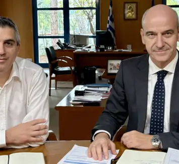 Φώντας Μπαραλιάκος: Με τον Υπουργό Υποδομών και Μεταφορών Χρίστο Δήμα για τα δύο κρίσιμα αρδευτικά έργα της Βόρειας Πιερίας
