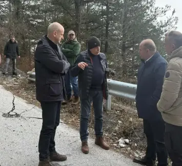 Φώντας Μπαραλιάκος: Συντονισμένη αυτοψία με τους αρμόδιους στον δρόμο προς τα Πριόνια για την αντιμετώπιση της κατολίσθησης  