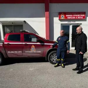 Φώντας Μπαραλιάκος: Ενισχύεται η Πυροσβεστική Υπηρεσία Πιερίας ενόψει αντιπυρικής περιόδου – Παρελήφθησαν δύο νέα οχήματα