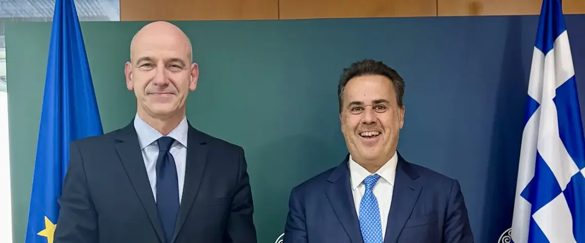 Συνάντηση Φώντα Μπαραλιάκου με Σταύρο Παπασταύρου για τα έργα στον Όλυμπο και το φράγμα της Μόρνας